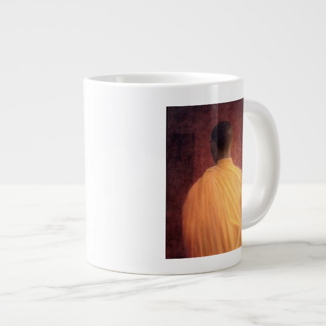 Buddhistischer Mönch 2005 Jumbo-Tasse (Vorderseite Rechts)