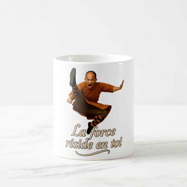 Buddhistischer Mönch im Kampf Kaffeetasse (Mittel)