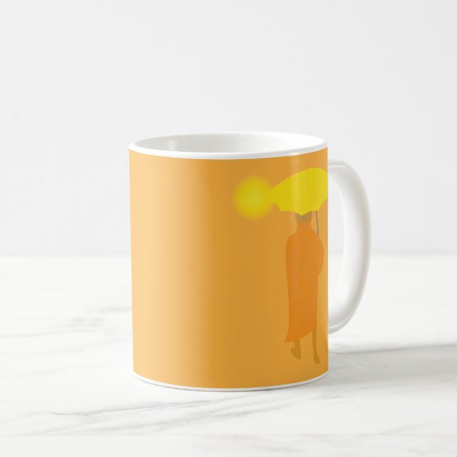 Buddhistischer Mönch Kaffeetasse (VorderseiteRechts)