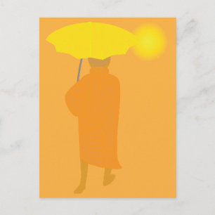 Buddhistischer Mönch Postkarte