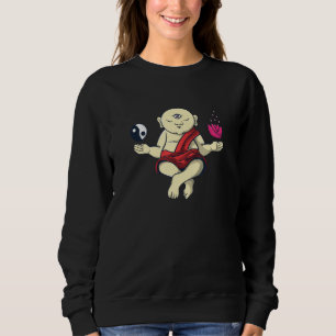 Buddhistischer Mönch Zen-Meditation Buddha Om Spir Sweatshirt