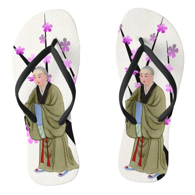 Buddhistischer Monk Flip Flops (Fußbett)