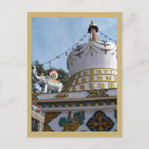 Buddhistischer Stupa Dalai Lama Tempel Dharamsala  Postkarte