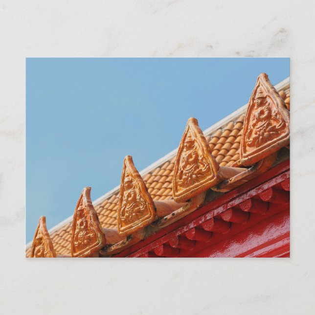 Buddhistischer Tempel in Thailand Postkarte (Vorderseite)