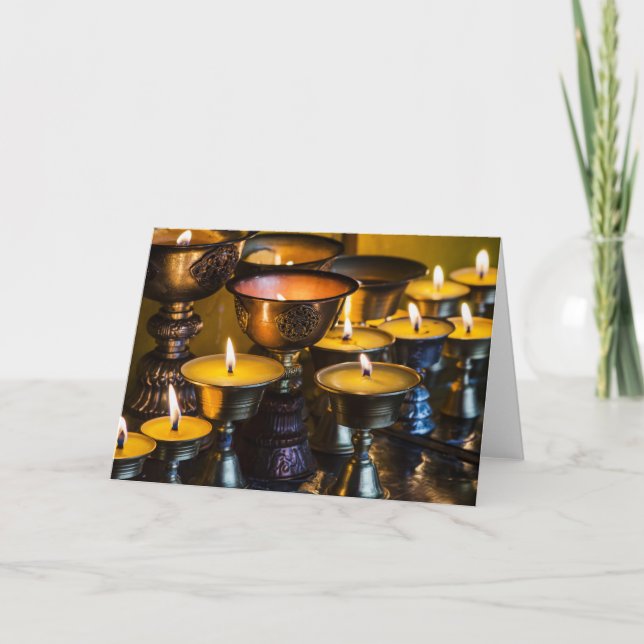 Buddhistischer Tempel| Kloster Longwu Karte (Vorderseite)