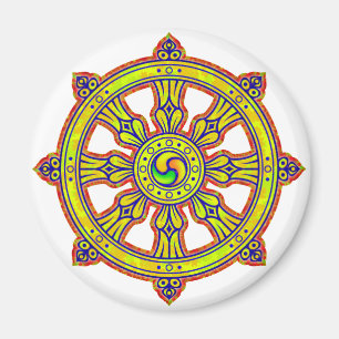 Buddhistisches Dharma Chakra Magnet