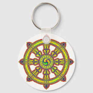 Buddhistisches Dharma Chakra Schlüsselanhänger