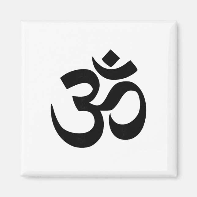 Buddhistisches Om-Symbol  Magnet (Vorne)