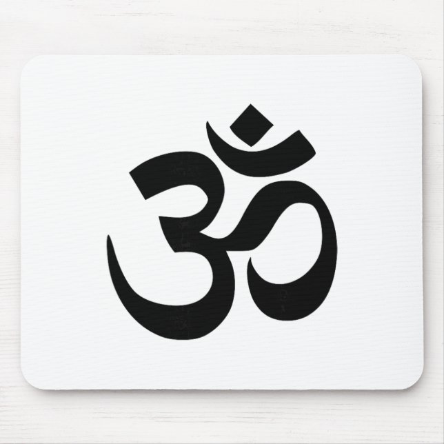 Buddhistisches Om-Symbol  Mousepad (Vorne)