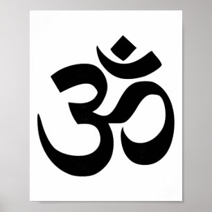 Buddhistisches Om-Symbol Poster