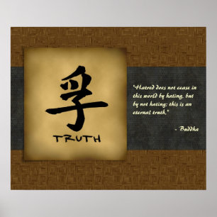 Buddhistisches Wahrheits-Zitat-Gewohnheits-Plakat Poster