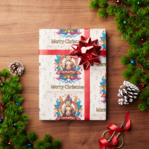 Buddhistisches Weihnachten Geschenkpapier