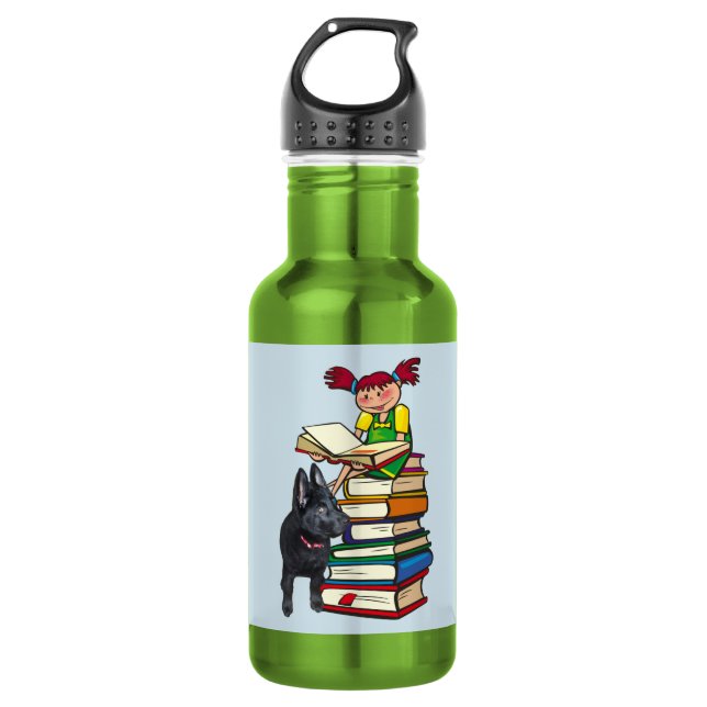 Buddies Schule Furry Friends Flasche, ZKA Edelstahlflasche (Vorderseite)
