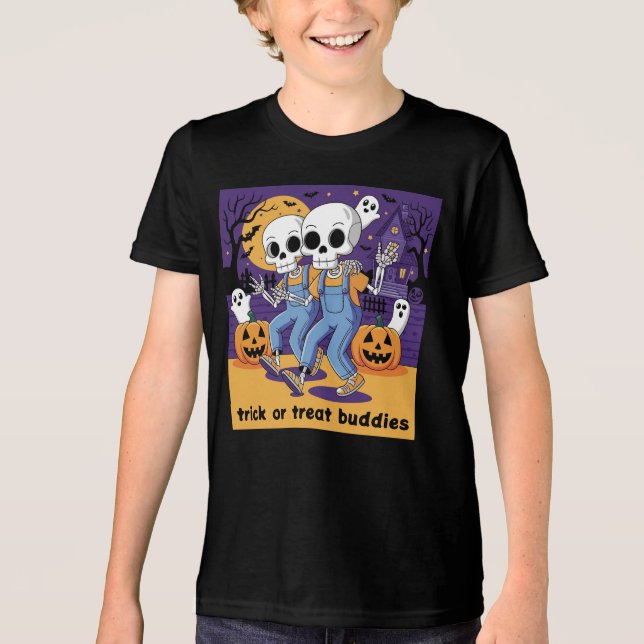 Buddies Skeletton Shirt Freundschaft (Vorderseite)