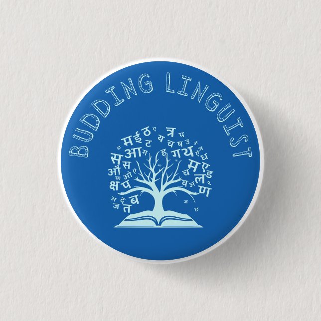 Budding Linguist Button (Vorderseite)