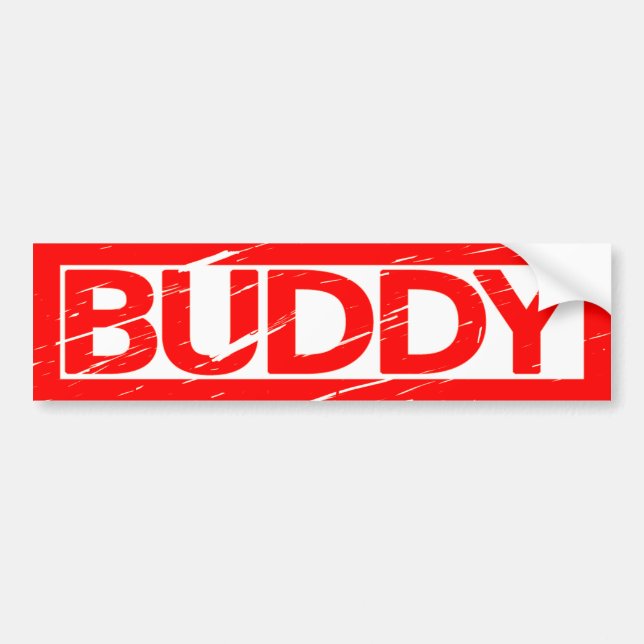 Buddy Briefmarke Autoaufkleber (Vorne)