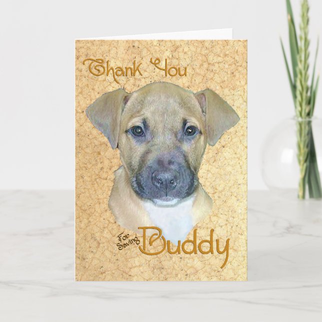 Buddy Danke-Card Dankeskarte (Vorderseite)