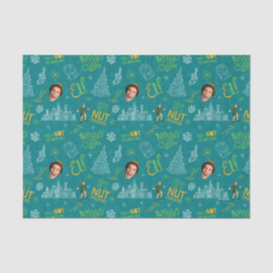 Buddy der Elf Aquamarines Zitatsmuster Seidenpapier