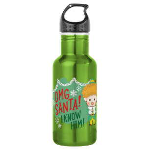 Buddy der Elf OMG Santa! Ich kenne ihn! Edelstahlflasche