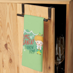 Buddy der Elf OMG Santa! Ich kenne ihn! Geschirrtuch