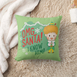 Buddy der Elf OMG Santa! Ich kenne ihn! Kissen