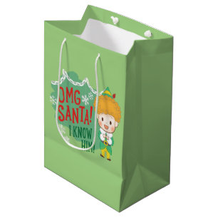 Buddy der Elf OMG Santa! Ich kenne ihn! Mittlere Geschenktüte