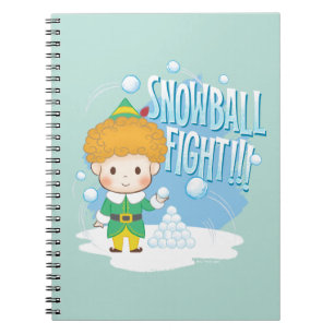 Buddy der Elf Snowball Kampf! Notizblock