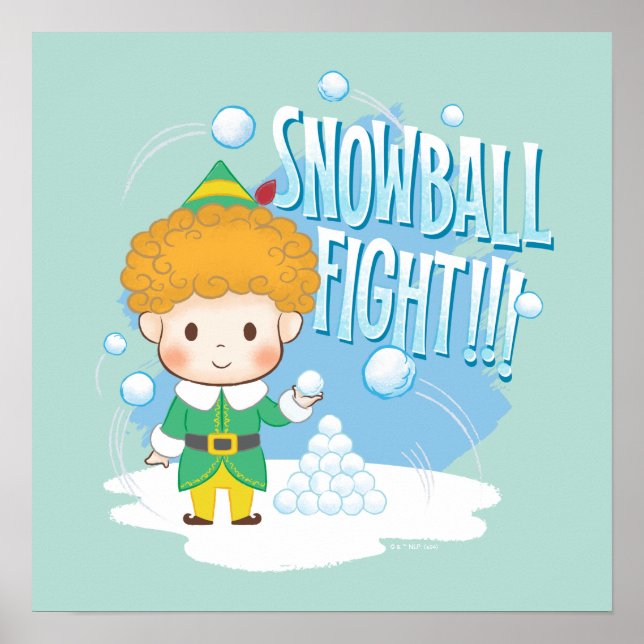Buddy der Elf Snowball Kampf! Poster (Vorne)