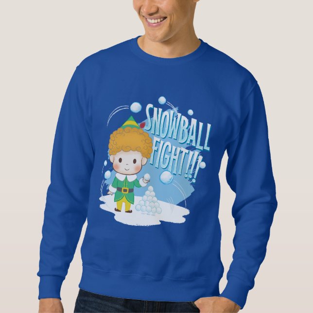 Buddy der Elf Snowball Kampf! Sweatshirt (Vorderseite)