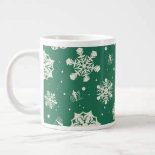 Buddy Elf Snowflake Muster Jumbo-Tasse