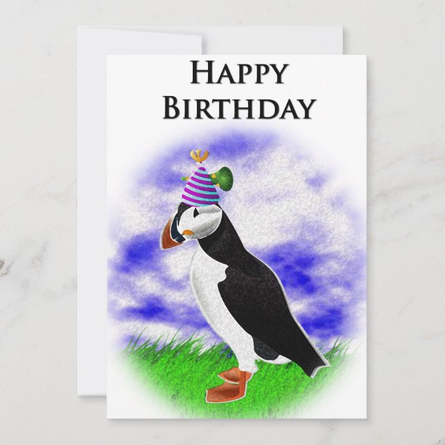 Buddy La carte d'anniversaire Puffin (Devant)