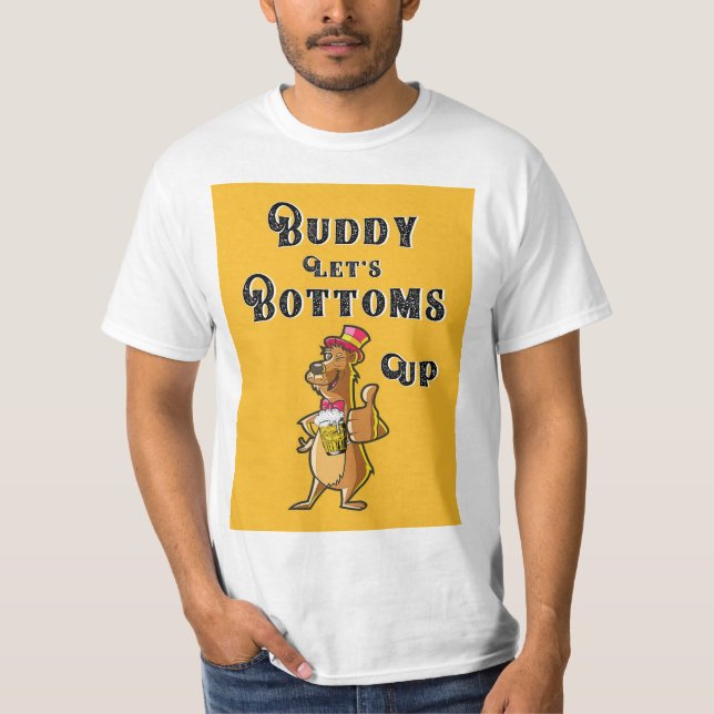 Buddy Let's Bottom Up International 4 August Beer T-Shirt (Vorderseite)