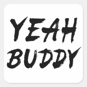 Buddy Quadratischer Aufkleber