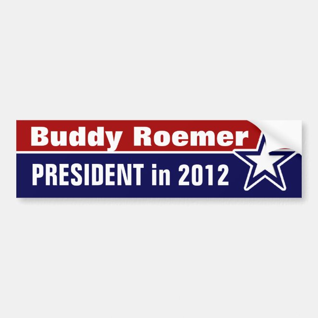 Buddy Roemer für das Amt des Präsidenten 2012 Autoaufkleber (Vorne)