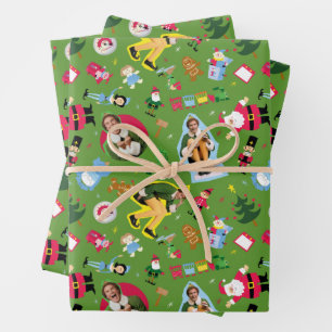 Buddy the Elf and Christmas Icons Pattern Geschenkpapier Set