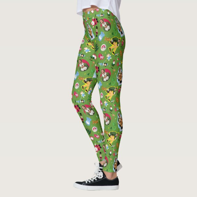 Buddy the Elf and Christmas Icons Pattern Leggings (Links)