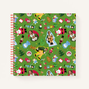 Buddy the Elf and Christmas Icons Pattern Notizbuch