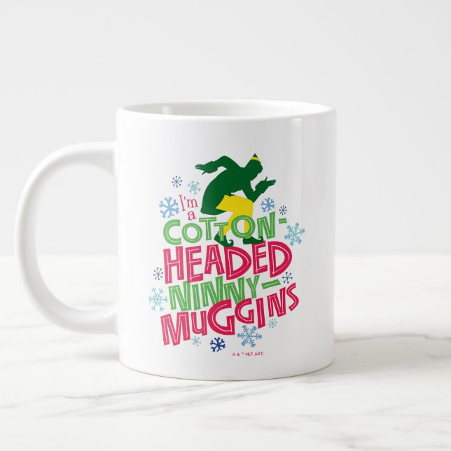 Buddy the Elf | Baumwolle mit Kopf Ninny-Muggins Jumbo-Tasse (Links)