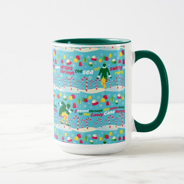 Buddy the Elf Candy Pattern Tasse (Rechts)