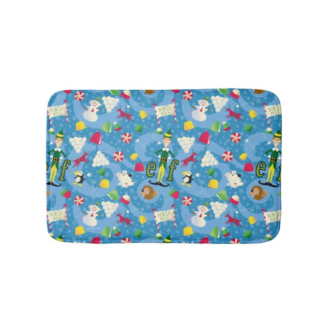 Buddy the Elf Cartoon Pattern Badematte (Vorderseite)