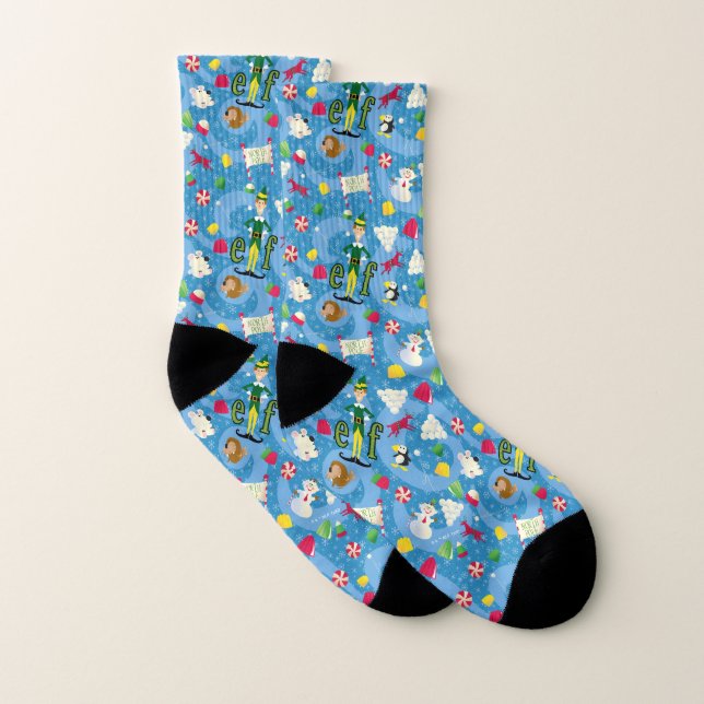 Buddy the Elf Cartoon Pattern Socken (Paar)