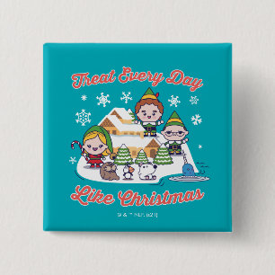 Buddy the Elf Chibi Graphic Button