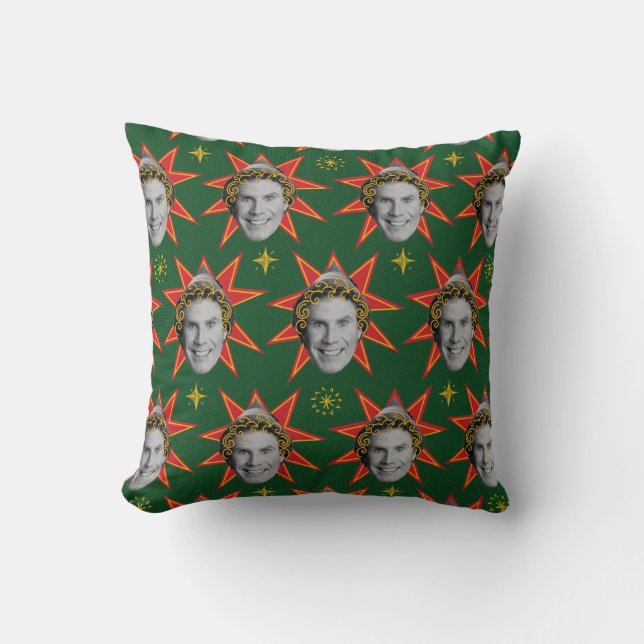 Buddy the Elf Emotions Pattern Kissen (Vorderseite)