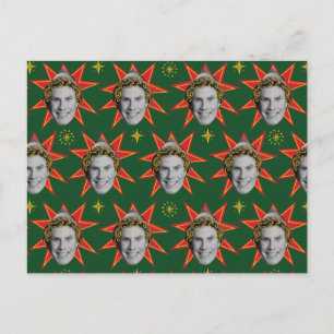 Buddy the Elf Emotions Pattern Postkarte