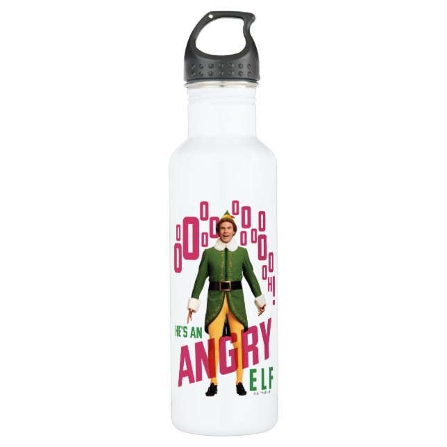 Buddy the Elf | Er ist ein wütender Elf Edelstahlflasche (Vorderseite)