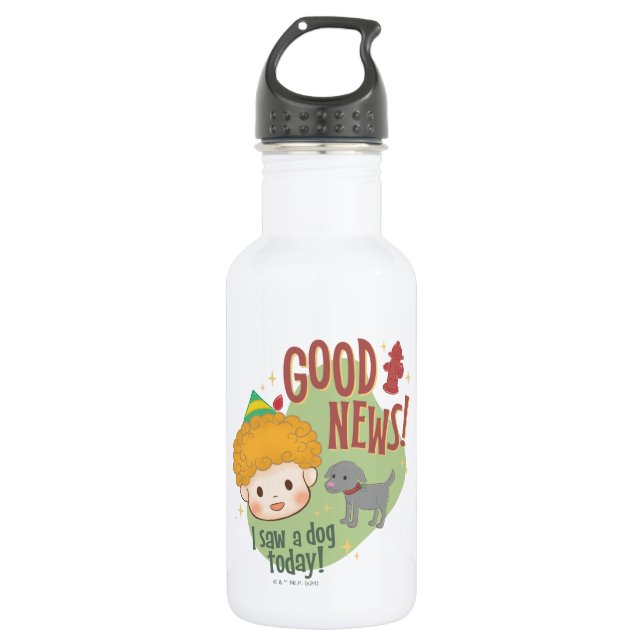 Buddy the Elf Gute Nachrichten! Ich habe heute ein Edelstahlflasche (Vorderseite)