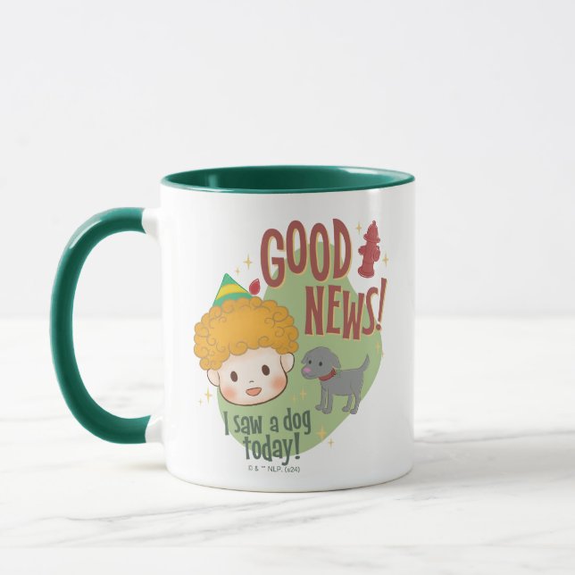 Buddy the Elf Gute Nachrichten! Ich habe heute ein Tasse (Links)