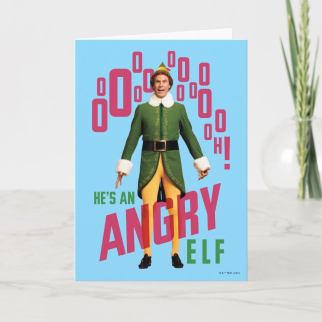 Buddy the Elf | He's an Angry Elf Karte (Vorderseite)