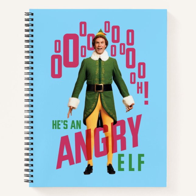 Buddy the Elf | He's an Angry Elf Notizbuch (Vorderseite)