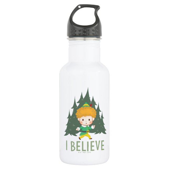 Buddy the Elf Ich glaube Edelstahlflasche (Vorderseite)